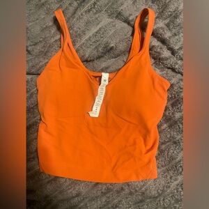 Lululemon Align Tanktop in color Canyon Orange size 4